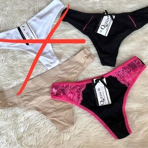 3 Pairs Thong Panties